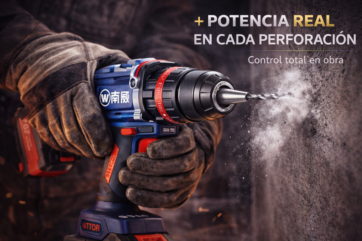 TALADRO DE IMPACTO INALÁMBRICO 20V BRUSHLESS – 160 N·m (NIVEL INDUSTRIAL)