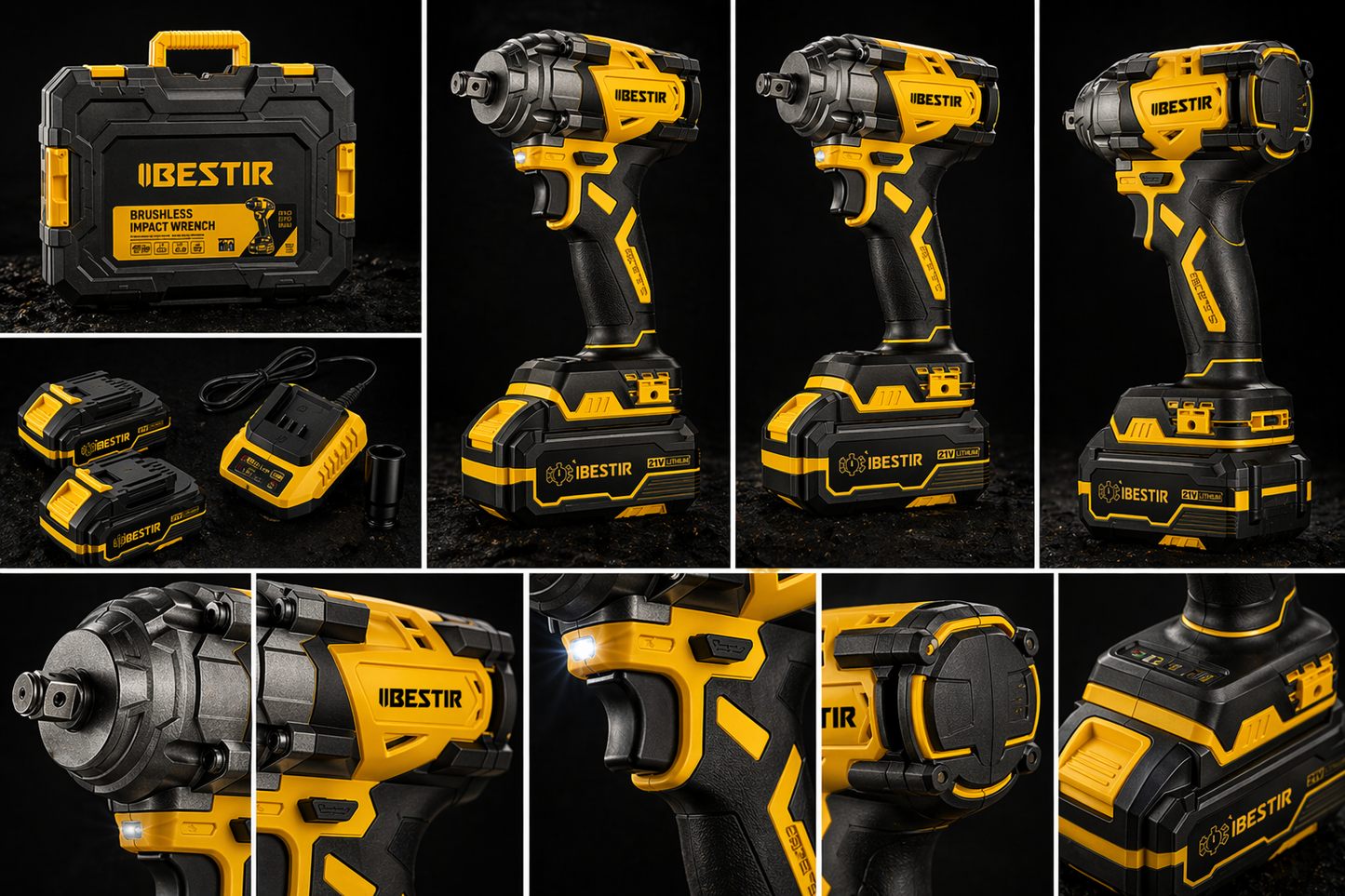 LLAVE DE IMPACTO INALÁMBRICA 21V BRUSHLESS – 380 N·m