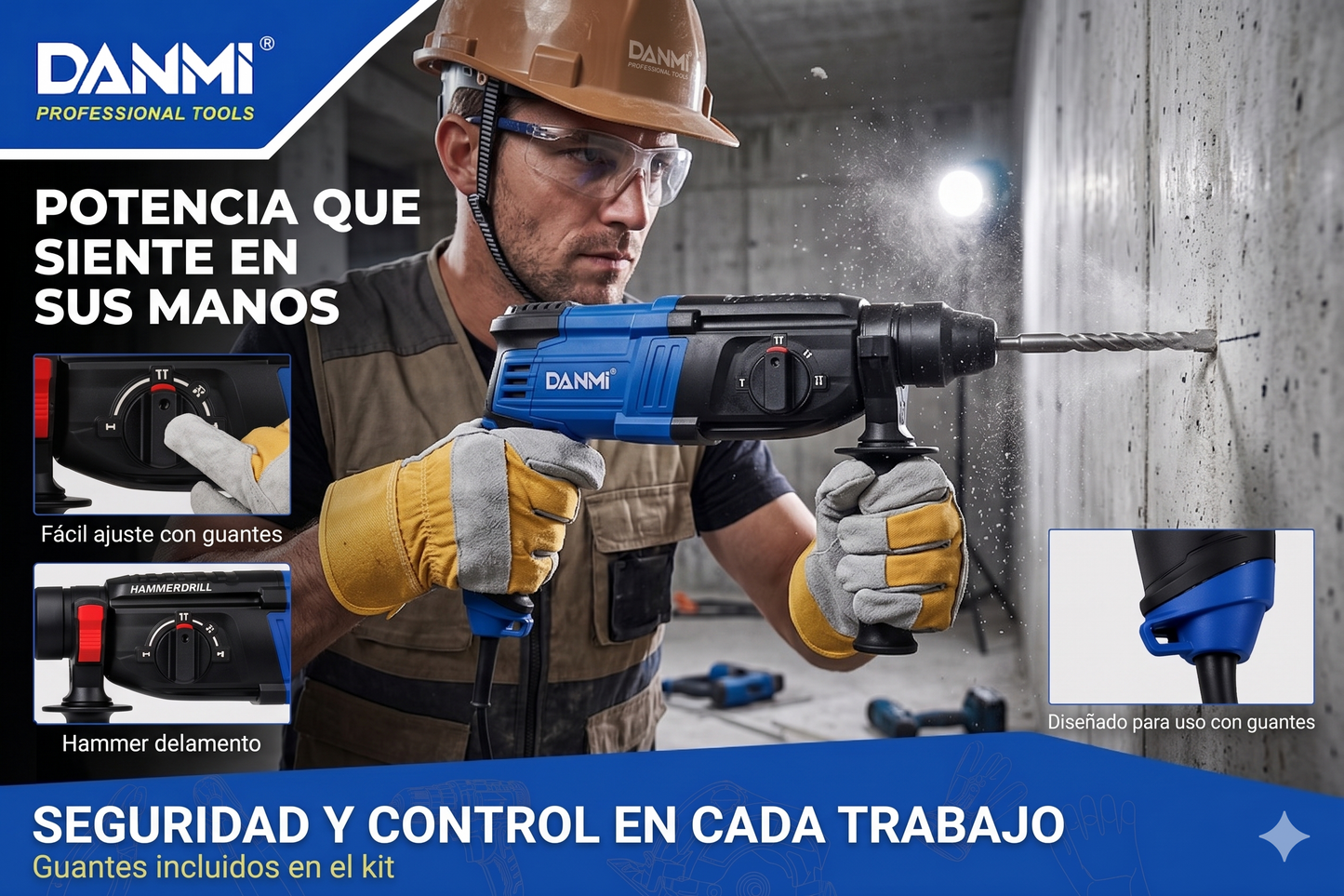 ROTOMARTILLO  ELÉCTRICO 1050W –  SDS  PLUS
