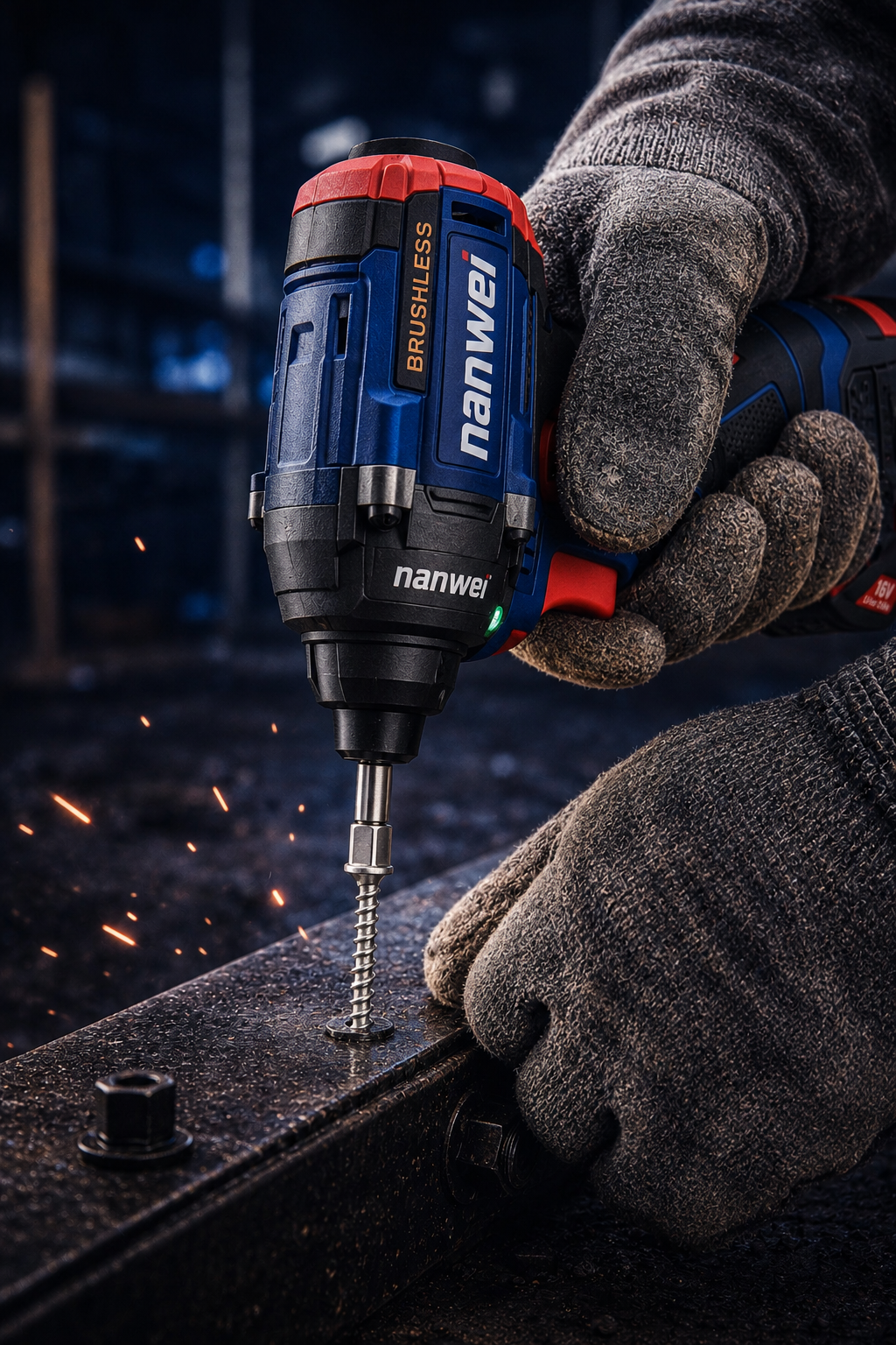 ATORNILLADOR DE IMPACTO INALÁMBRICO 16V BRUSHLESS – 140 N·m