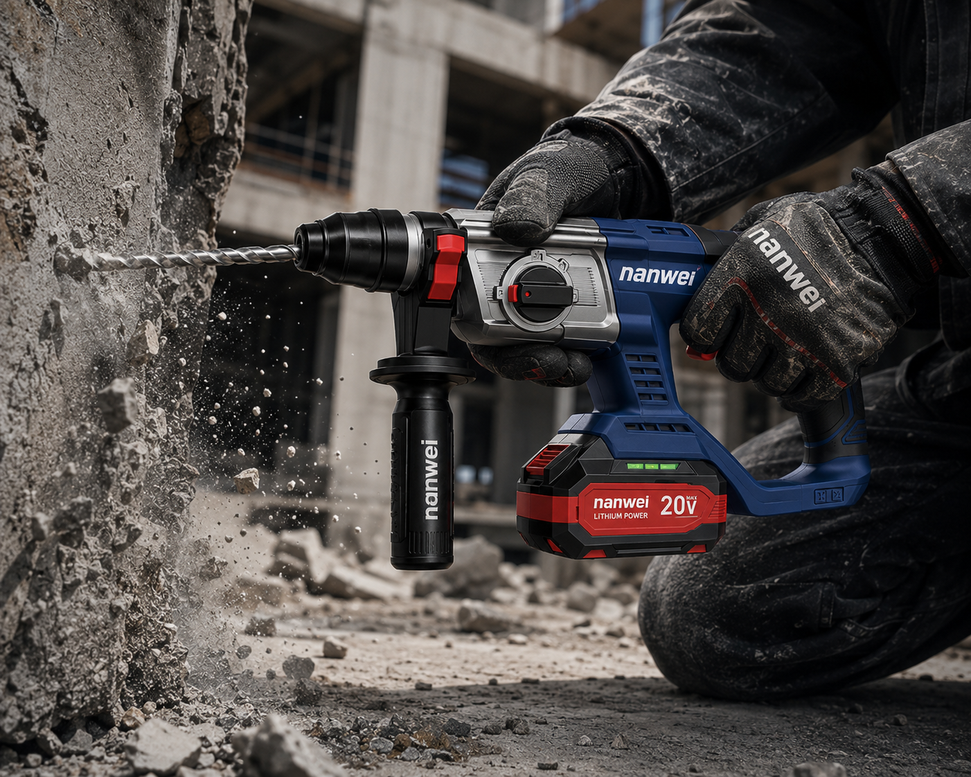 ROTOMARTILLO INALÁMBRICO 20V BRUSHLESS – PERFORACIÓN PROFESIONAL